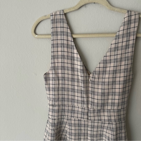 Meshki Jasmin Cross Front Plaid Mini Dress XS - Picture 9 of 11